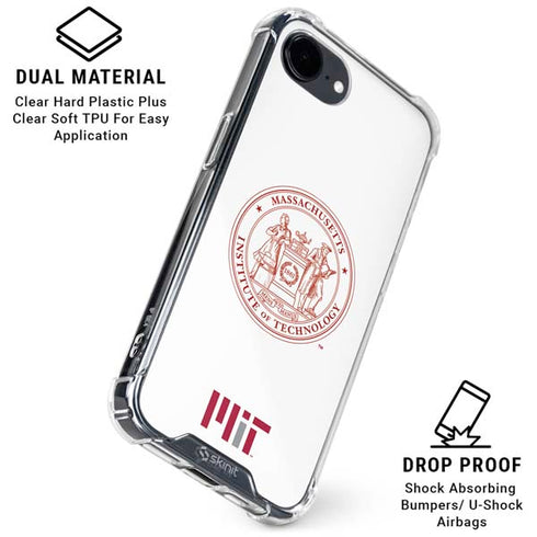 Massachusetts Institute of Technology MIT White Logo iPhone 16e Clear Case